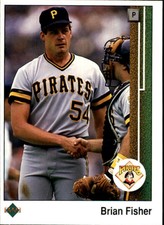 1989 Upper Deck Pittsburgh Pirates Baseball Card #69 Brian Fisher