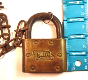 Vintage Large Miller Padlock, No key Brass - Picture 1 of 2