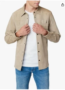BlankNYC Mens $298 Suede Shirt Jacket Size L - Picture 1 of 11
