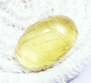 Loose Gemstone Brazilian Natural Lemon Topaz Oval Shape 24.50 Ct Certified - Picture 1 of 7