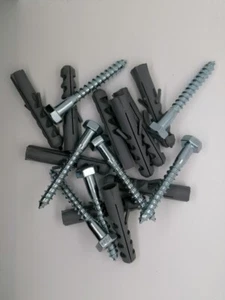 Clavija de eje largo DÜBEL SCREW DE MADERA Tornillo hexagonal con disco en U - Imagen 1 de 3