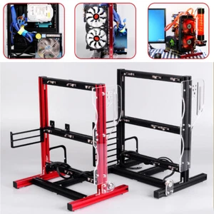 ATX ITX MATX Open Air Case Water Cooling PC Frame Test Bench Fan Stand Chassic - Picture 1 of 42