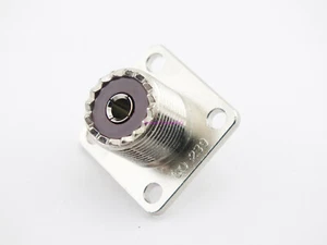 Conector coaxial SO-239 UHF baquelita hembra de 4 orificios - vendedor de jamón de EE. UU.  - Imagen 1 de 2