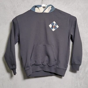 VANS x Rokit Hoodie Mens Size Small Gray Hooded Pullover Jacket Skate Checkered - Picture 1 of 11