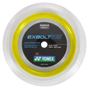 Yonex Exbolt 65 Badmintonschläger Saite 200m Rolle - 0,65 mm - gelb - Bild 1 von 1