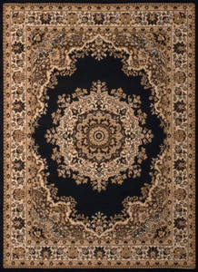 Black Traditional 2x3 Area Rug United Weavers 851-10170 - Approx 1' 11" x 3' 3" - Picture 1 of 3