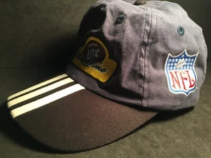 Vtg 90s Miller Time Lite Beer Hat NFL Logo Cap Football Striped Trucker  Clean - Picture 1 of 8