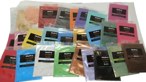 New Lot of 24 Mica Powder Resin Pigment 5g per bag + 3 flake colors - Picture 1 of 1
