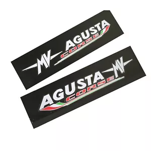 MV Agusta corse F3 F4 Motorcycle decals clear vinyl design x 2 pieces. small - Picture 1 of 2