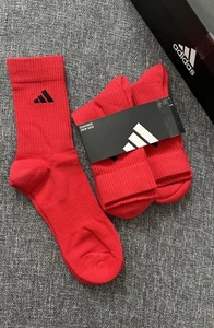 Adidas gepolsterte Crew-Socken Baumwolle Medium 5-8 UK Geschenk Männer Frau Jugendliche Sport Fitnessstudio - Bild 1 von 5