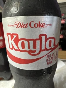 Share A Coke with Kayla 2025 Personalized Gift Coca Cola Bottle 20oz Diet Coke - Picture 1 of 2