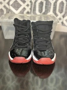 Boys Air Jordan 11 Retro ‘Bred’ 2019- Boys Hightop Sneakers- Basketball Shoes - Picture 1 of 5