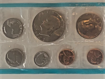 1973 Uncirculated U.S. Mint Set – Blue Seal – 7 Coins - Image 1 of 2