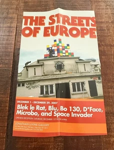 INVADER The STREETS OF EUROPE POSTER 2007 - INVADER BLU DFACE BLEK LE RAT - Bild 1 von 5