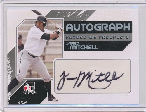 2011 ITG HEROES & PROSPECTS BASEBALL HITS AUTOGRAPH JARED MITCHELL - Image 1 of 1