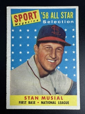 1958 Topps - Revista deportiva '58 All Star Selection Stan Musial #476 Foto 1 de 4