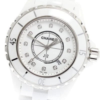 Reloj de cuarzo para dama Chanel J12 H1628 cerámica blanca 12P diamante esfera blanca_894146 Foto 1 de 4