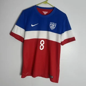 Team USA Clint Dempsey Jersey Mens Medium Red White Blue Nike 2014 USMNT Soccer - Picture 1 of 9