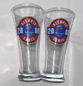 Sydney 2000 Olympic Games Beer Glass Pot/Middy Pair 285ml KIG 16.5cm Rare New - Picture 1 of 12
