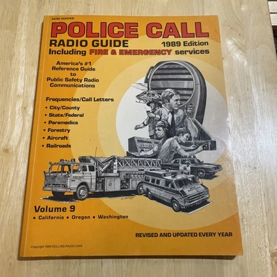 police call radio guide vintage including fire and emergency services 1989 - Image 1 of 4