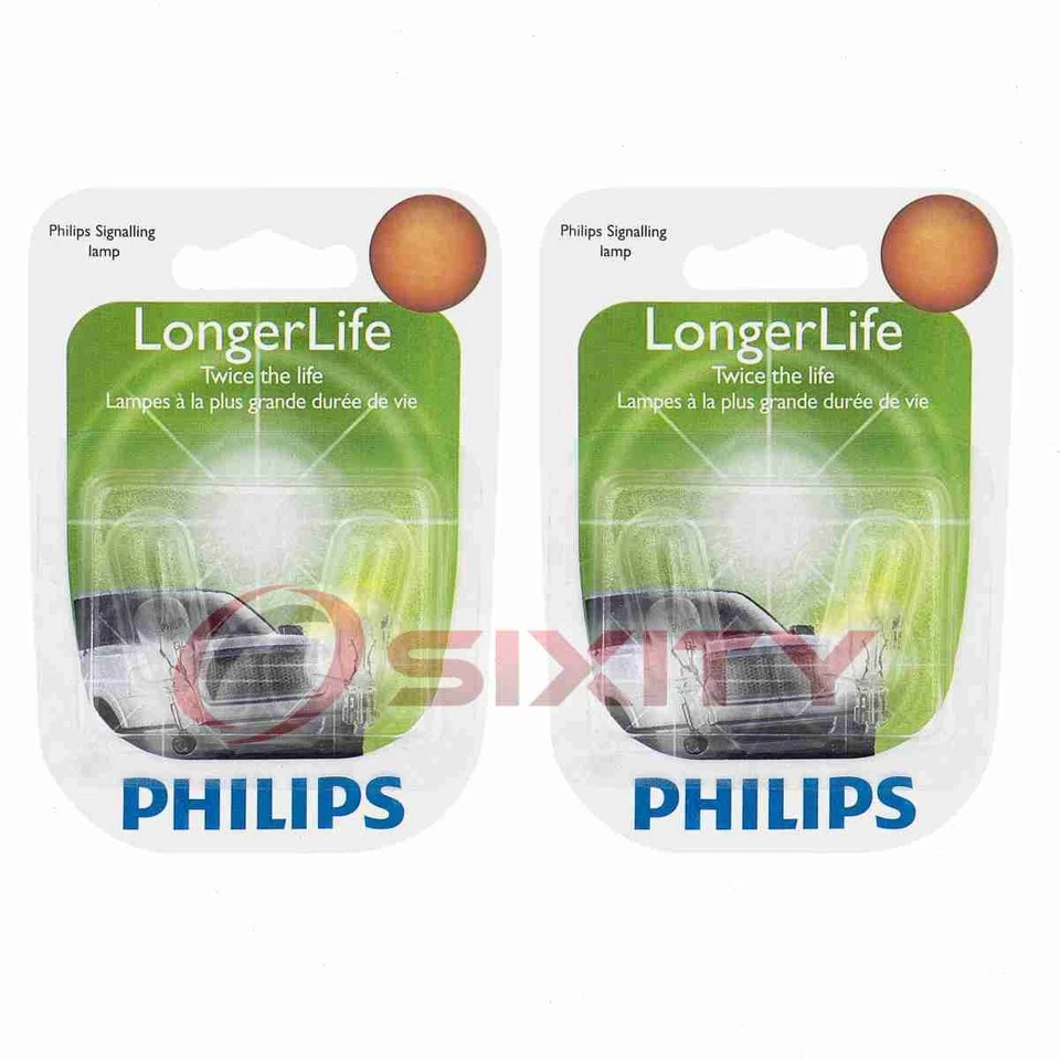 2 pc Philips License Plate Light Bulbs for Saturn SC SC1 SC2 SL SL1 SL2 wr - Image 1 of 4