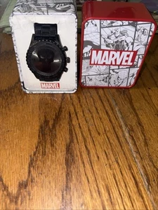 Marvel Punisher Watch Men Silicone Band PUN1 As Is Glass Has Slight Break Inside - Picture 1 of 3