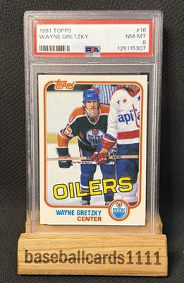 1981 Topps Wayne Gretzky PSA 8 NM-MT H2 - Image 1 of 2