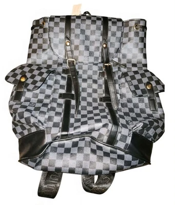 Mochila Damier Azur Grafito, Negra Grande Moda Foto 1 de 4
