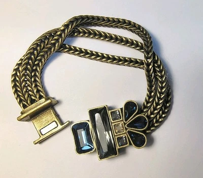 Pulsera con cierre magnético Silpada K & R Collection latón y cristal de Swarovski Foto 1 de 4