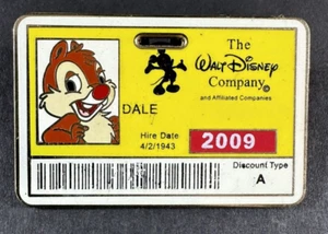 2009 Walt Disney Company ID Badge Dale Disney Pin - Picture 1 of 2