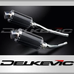 KAWASAKI ZZR1400 NINJA 2006-2007 225mm OVAL CARBON SILENCER EXHAUST KIT - Picture 1 of 4