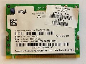 Scheda modulo WiFi wireless INTEL board per HP COMPAQ NX9030 - WM3B2200BG - Photo 1/1