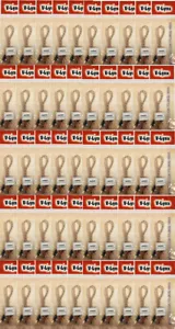 QTY50 VLYNX 2 FT TWISTED PAIR RCA FLEXIBLE HOME AUDIO CABLE 100% OFC COPPER - Picture 1 of 1