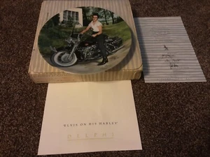 NEW. Elvis Presley Collectible Plate. ElvisOnHisHarley. See Description - Picture 1 of 5