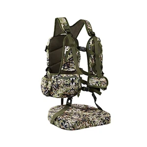 Adjustable Turkey Hunting Vest with Seat Pad – Camo Game Bag & Gear Storage Vest - Picture 1 of 9