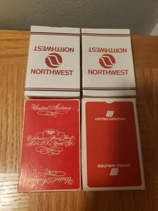 4 Decks AIRLINES Playing Cards Sealed Northwest United - Picture 1 of 4