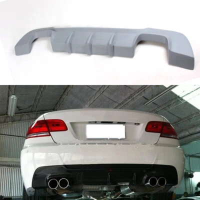 für BMW 3er E92 E93 M-Tech 07-13 Diffusor Heckschürze Spoiler Heckdiffusor Grau - Bild 1 von 4