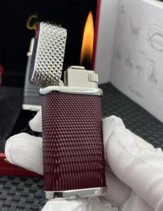Smoking Lighter Cartier Classic Luxury Lighter Gas Lighter With Stones & Box #U2 - Picture 1 of 7