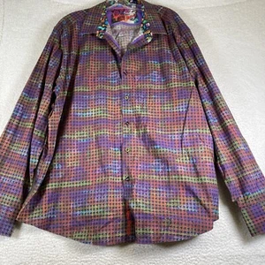 Robert Graham Multicolor 100% Cotton Made In India Button Up Shirt, Size 4XL - Picture 1 of 10
