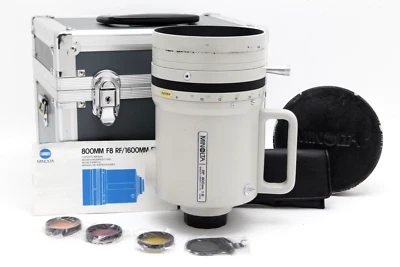 Minolta RF 800mm f8 Reflex MD Lens with Filters, Manual, & Case #47177 - Image 1 of 4