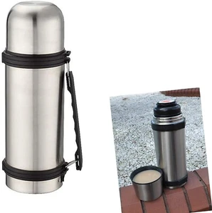 TERMO VACÍO FRÍO Y CALIENTE 1L CON ASA DE TRANSPORTE ACERO INOXIDABLE 1 LITRO - Imagen 1 de 5