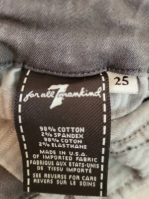 7  for all mankind  Womens  Gray Snap Pockets Outdoor Casual - Image 1 of 4