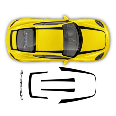 Thin Top Racing Stripes, for Porsche Carrera, Cayman / Boxster - Image 1 of 4