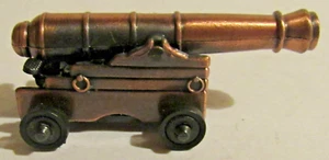 ORNAMENT METAL NAVAL CANNON / PENCIL SHARPENER ARMOUR WAR GUN ARTILLERY NAVY - Picture 1 of 6