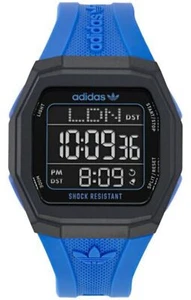 Adidas AOST24565 Men's Original Digital Tech One GMT 48mm Blue Strap Watch - Picture 1 of 2