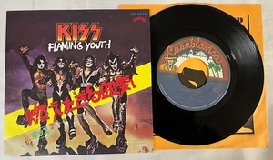 KISS FLAMING YOUTH / God Of Thunder 7" Single Japan Picture Sleeve 45 RPM Ace - Picture 1 of 7