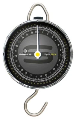 Saber Fishing Scales Dial Portable Weigh Hook Travel Carp Pike Tackle 60lb - Image 1 of 2