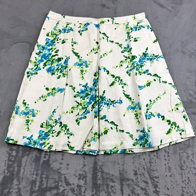 Ann Taylor Skirt Womens Size 14 Floral Mini Silk Boho Bloomcore Feminine - Image 1 of 4
