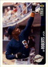 1996 Collector's Choice San Diego Padres Baseball Card #295 Bip Roberts