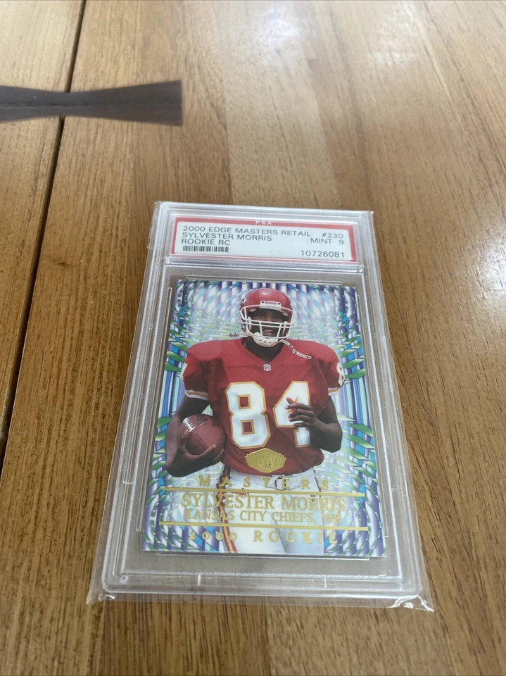 Sylvester Morris 2000 Edge Masters Retail Rookie Card PSA 9 KC Chiefs  - Image 1 of 2